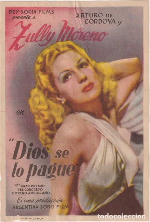 Cine: Dios se lo pague. Sencillo de Rey Soria
