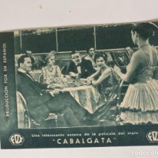 Cine: FOLLETO PROGRAMA DE CINE CABALGATA CINEMA LA CONFIANZA 1934. Lote 340910523