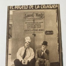 Cine: FOLLETO PROGRAMA DE CINE EL ABUELO DE LA CRIATURA LAUREL Y HARDY CINE IDEAL 1934. Lote 340912218