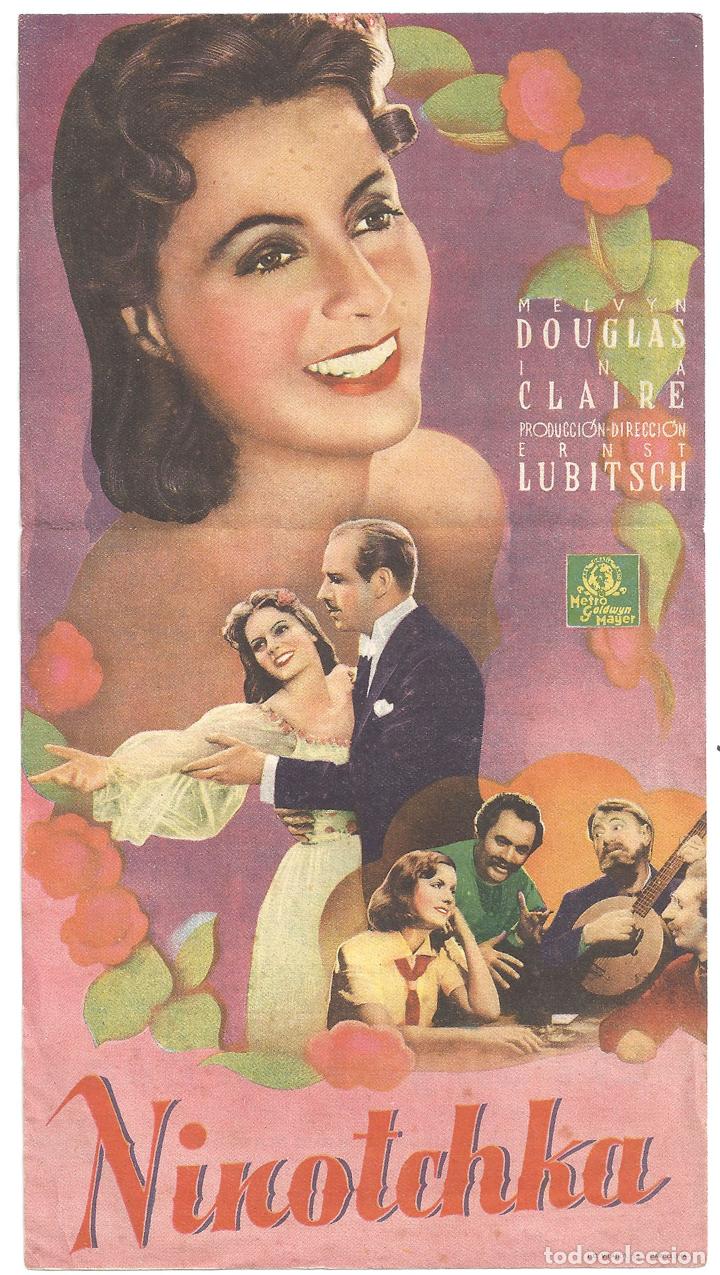 Cine: PTCC 147 NINOTCHKA PROGRAMA DOBLE MGM GRETA GARBO MELVYN DOUGLAS - Foto 2