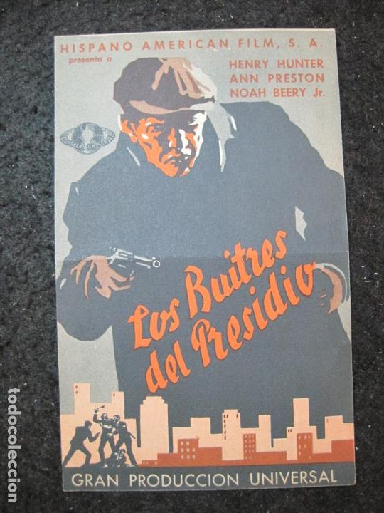 Cine: LOS BUITRES DEL PRESIDIO-PROGRAMA DE CINE DOBLE-VER FOTOS-(K-6673)