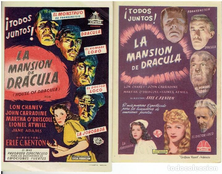 Cine: la mansion de dracula -2 programas diferentes (Uno muy raro ) - Foto 1