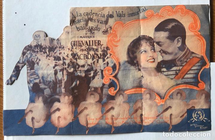 Cine: LA VIUDA ALEGRE - CON PUBLICIDAD A&Ntilde;O 1935 - PROGRAMA DOBLE TROQUELADO - Foto 2