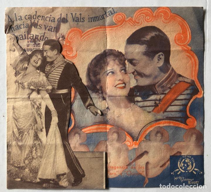  Flyers Publicitaires de films Anciens: LA VIUDA ALEGRE - CON PUBLICIDAD A&Ntilde;O 1935 - PROGRAMA DOBLE TROQUELADO