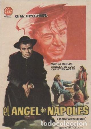  Flyers Publicitaires de films Anciens: PROGRAMA DE CINE: EL &Aacute;NGEL DE N&Aacute;POLES PC-5748