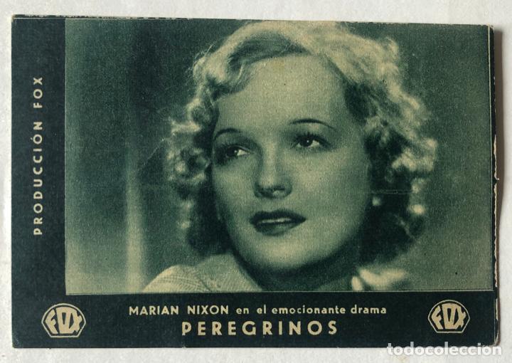  Flyers Publicitaires de films Anciens: PEREGRINOS - CON PUBLICIDAD A&Ntilde;OS 30 - PROGRAMA CARTON