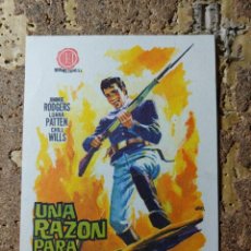 Folhetos de mão de filmes antigos de cinema: FOLLETO DE MANO DE LA PELICULA UNA RAZON PARA VIVIR. Lote 341946918