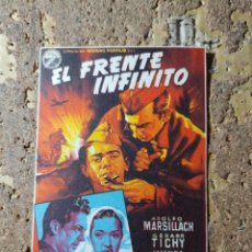 Folhetos de mão de filmes antigos de cinema: FOLLETO DE MANO DE LA PELICULA EL FRENTE INFINITO. Lote 341947818