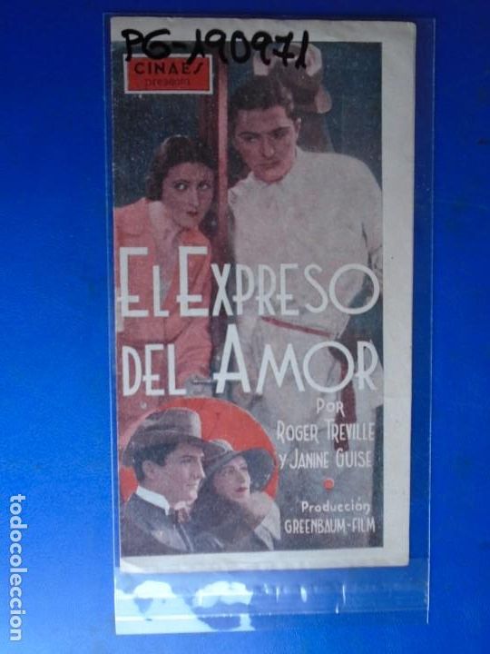 Cine: (PG-190971)PROGRAMA EL EXPRESO DEL AMOR - ROGER TREVILLE - - Foto 1