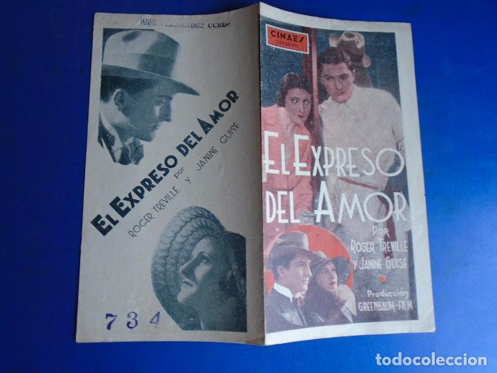 Cine: (PG-190971)PROGRAMA EL EXPRESO DEL AMOR - ROGER TREVILLE - - Foto 3