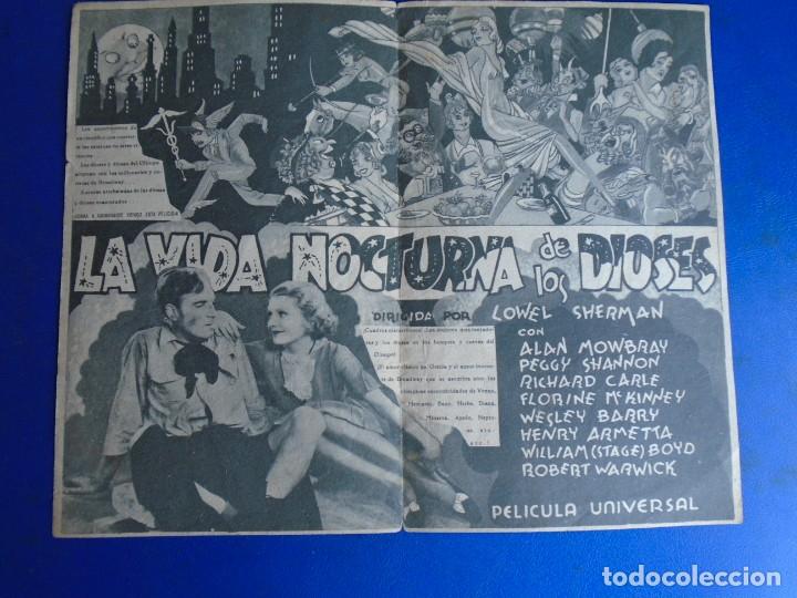 Cine: (PG-190965)PROGRAMA LA VIDA NOCTURNA DE LOS DIOSES - CARLOS LAEMMLE - CINE MAXIMO - Foto 2