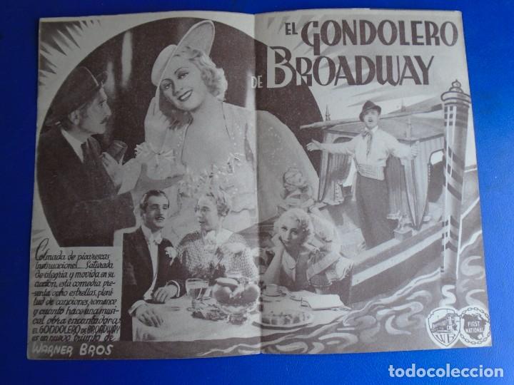 Cine: (PG-190958)PROGRAMA EL GONDOLERO DE BROADWAY - DICK POWELL - - Foto 2