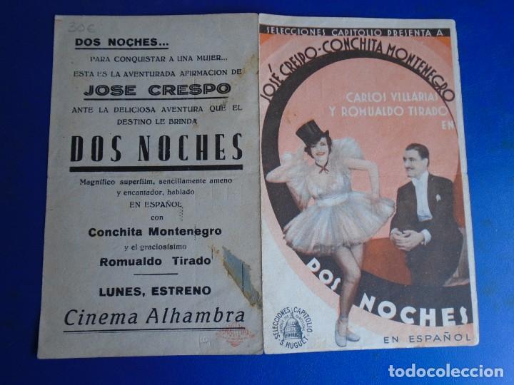 Cine: (PG-190957)PROGRAMA DOS NOCHES - JOSE CRESPO - CINE ALHAMBRA - Foto 3