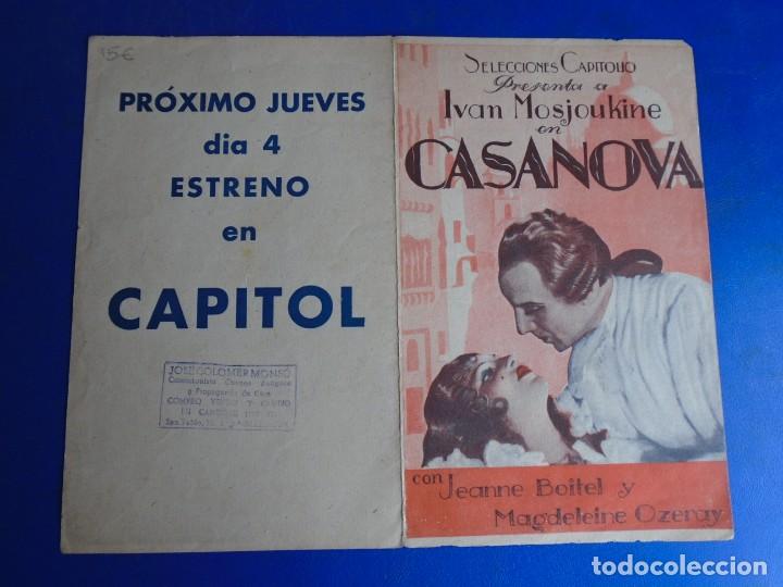 Cine: (PG-190954)PROGRAMA CASANOVA - IVAN MOSJOUKINE - CINE CAPITOL - Foto 3
