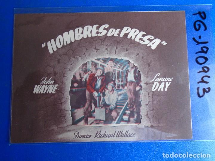 Cine: (PG-190943)PROGRAMA HOMBRES DE PRESA - JOHN WAYNE - Foto 1