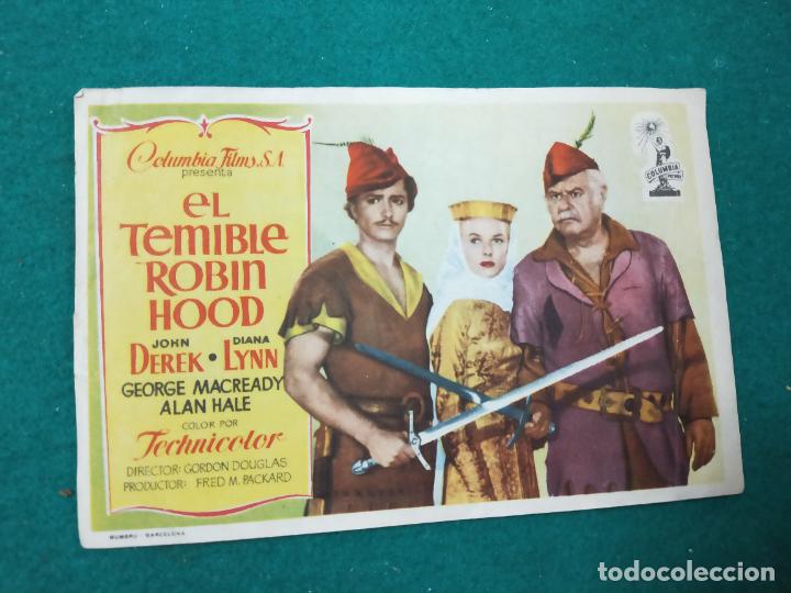 Cine: EL TEMIBLE ROBIN HOOD. PROGRAMA DE CINE CON PUBLICIDAD. - Foto 1