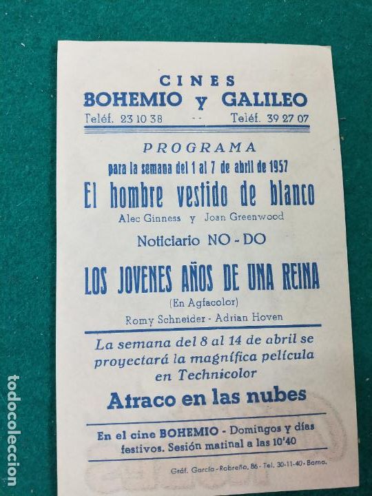 Cine: ATRACO EN LAS NUBES. RICHARD WIDMARK. PROGRAMA DE CINE CON PUBLICIDAD. - Foto 2