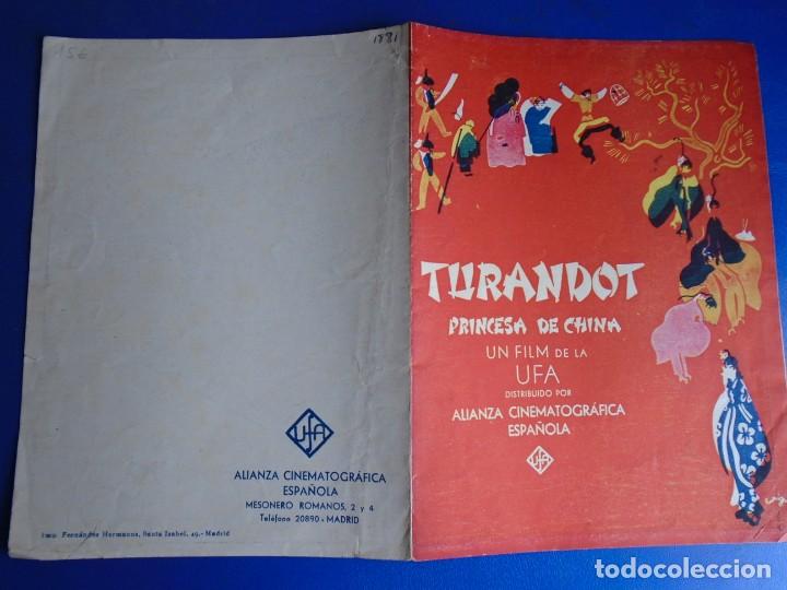 Cine: (PG-190929)PROGRAMA TURANDOT PRINCESA DE CHINA - - Foto 3