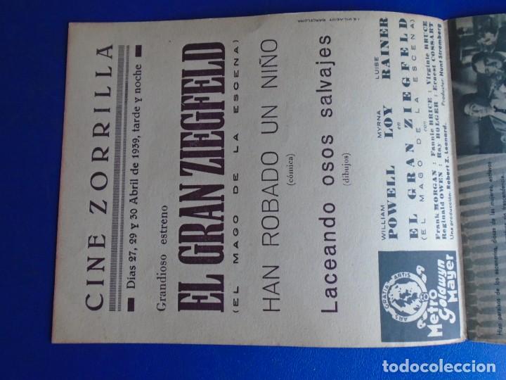 Cine: (PG-190913)PROGRAMA EL GRAN ZIEGFELD(EL MAGO DE LA ESCENA) - WILLIAM POWELL - Foto 2
