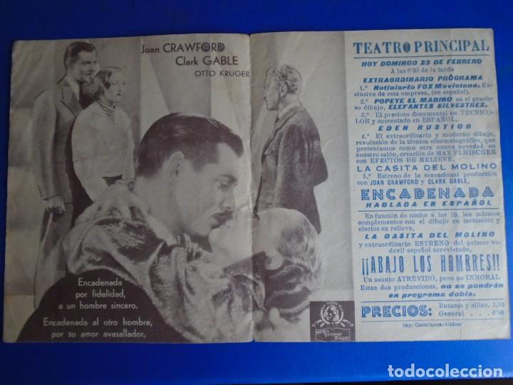 Cine: (PG-190888)PROGRAMA ENCADENADA - JOAN CRAWFORD Y CLARK GABLE - - Foto 2