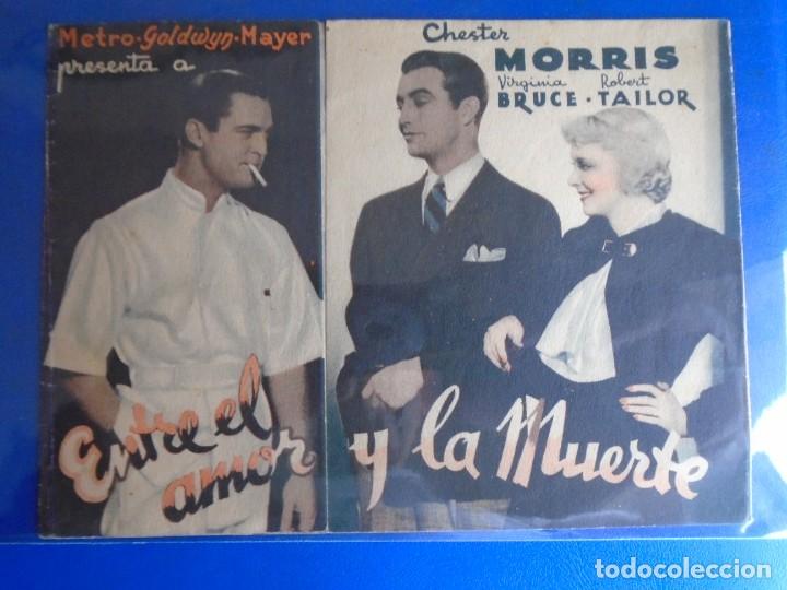 Cine: (PG-190884)PROGRAMA ENTRE EL AMOR Y LA MUERTE - VIRGINIA BRUCE Y ROBERT TAILOR - - Foto 1
