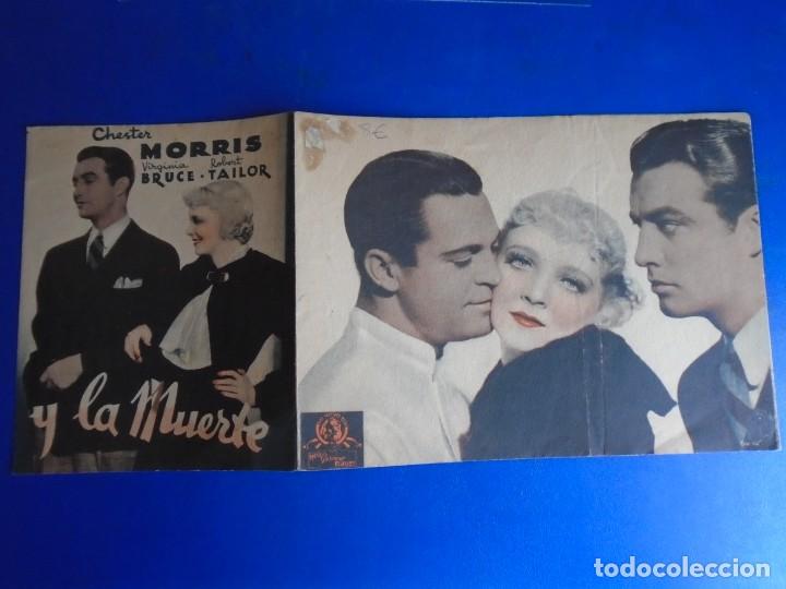 Cine: (PG-190884)PROGRAMA ENTRE EL AMOR Y LA MUERTE - VIRGINIA BRUCE Y ROBERT TAILOR - - Foto 3