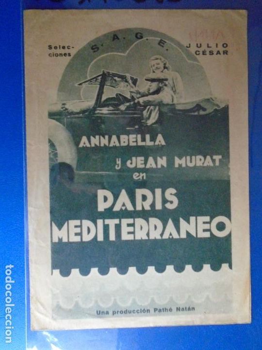 Cine: (PG-190883)PROGRAMA PARIS MEDITERRANEO - ANNABELLA Y JEAN MURAT - - Foto 1