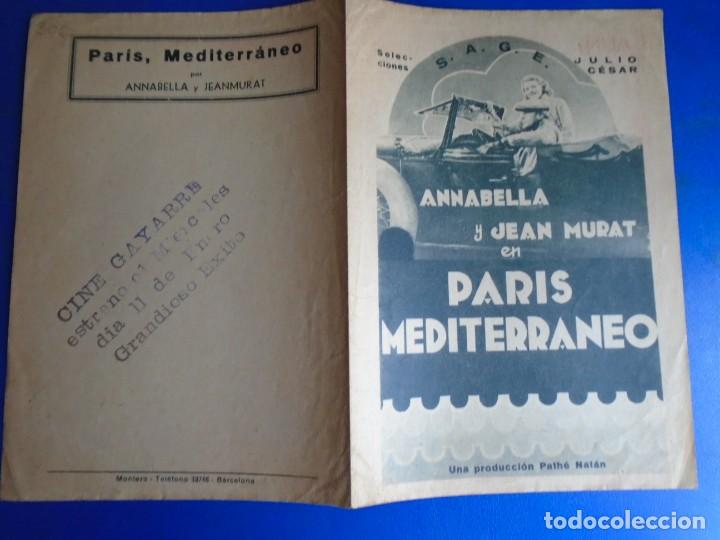 Cine: (PG-190883)PROGRAMA PARIS MEDITERRANEO - ANNABELLA Y JEAN MURAT - - Foto 3