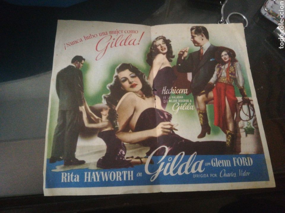 Flyers Publicitaires de Films Anciens: Programa de cine GILDA propesto