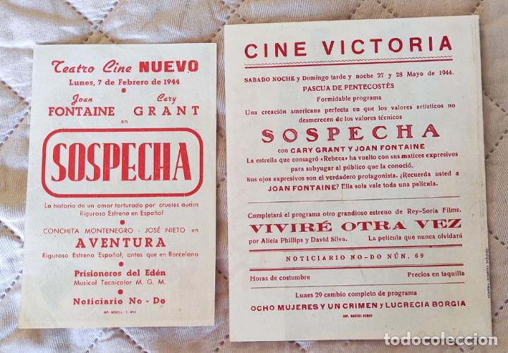 Cine: 2 Programas de mano pel&iacute;cula: Sospecha - Foto 2