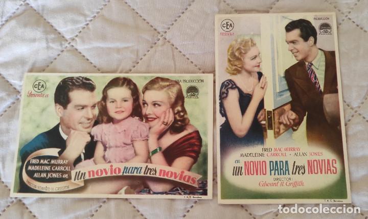 Kino: 2 Programas de mano pel&iacute;cula: Un novio para 3 novias