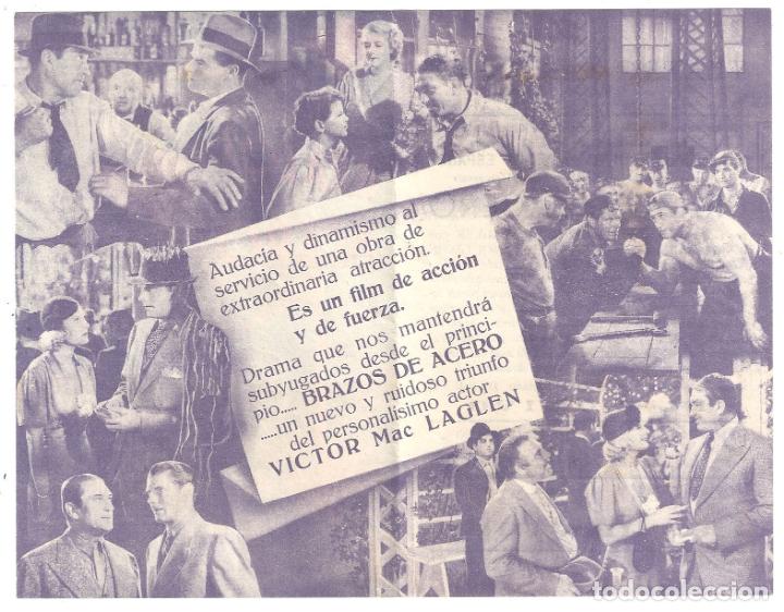 Cine: PTCC 148 BRAZOS DE ACERO PROGRAMA DOBLE UNIVERSAL VICTOR MCLAGLEN B - Foto 2