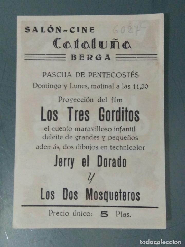 Cine: LOS TRES GORDITOS. PROGRAMA DE CINE SENCILLO. ARAJOL. - Foto 2