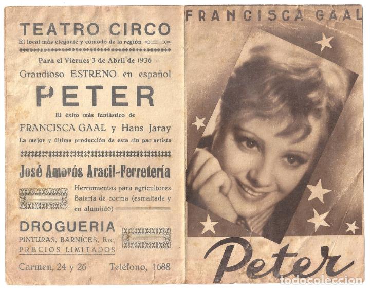 Cine: PTCC 148 PETER PROGRAMA DOBLE UNIVERSAL FRANCISKA GAAL - Foto 1