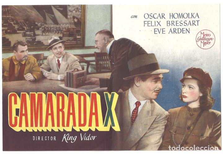Cine: PTCC 148 CAMARADA X PROGRAMA DOBLE MGM CLARK GABLE HEDY LAMARR - Foto 2