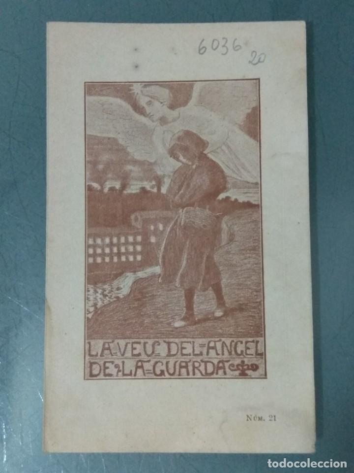 Folhetos de m&atilde;o de filmes antigos de cinema: LA VEU DEL &Aacute;NGEL DE LA GU&Aacute;RDIA. D&Iacute;PTICO MUY ANTIGUO (A&Ntilde;O II n&ordm; 21)