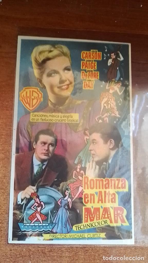 Cine: PROGRAMA O FOLLETO DE MANO DE CINE romanza en alta mar - Foto 1
