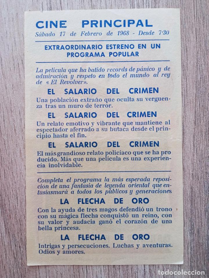 Cine: LA FLECHA DE ORO, TAB HUNTER, CINE PRINCIPAL, 1968 - Foto 2