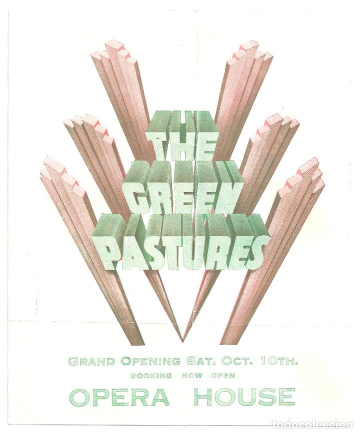 Cine: PTCC 149 THE GREEN PASTURES PROGRAMA SENCILLO AMERICANO REX INGRAM - Foto 1