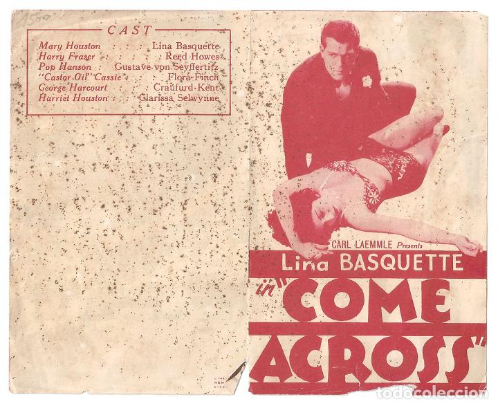 Cine: PTCC 149 COME ACROSS PROGRAMA DOBLE AMERICANO LINA BASQUETTE - Foto 1
