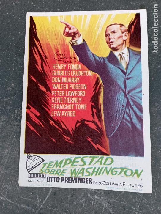 Cinema: TEMPESTAD SOBRE WASHINGTON MAYO DE 1966PUBLICIDAD GRAN CINE CONDADO HENRY FONDA