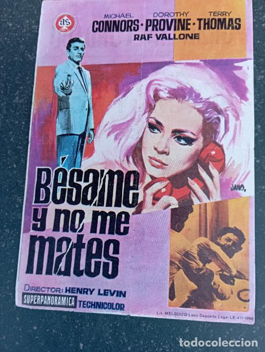 Cinema: BESAME Y NO ME MATES AGOSTO DE 1968 PUBLICIDAD GRAN CINE CONDADO