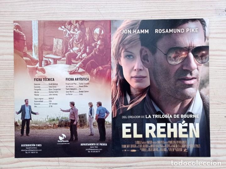Cine: Folleto De Cine - El Rehen - Foto 1