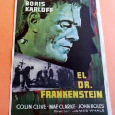 Cine: PROGRAMA DE CINE - EL DR. FRANKENSTEIN - CINE CARMEN - PALAMÓS -1967. Lote 345323913