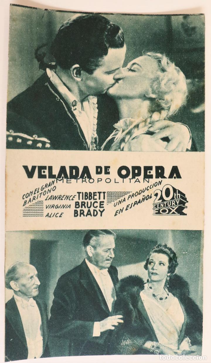 Cine: PROGRAMA TARJETA CINE VELADA DE OPERA sin publicidad - Foto 1