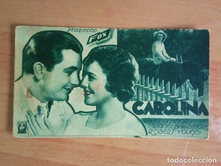 Cine: Z-- PROGRAMAS DE CINE -- CAROLINA (verde) - Foto 1