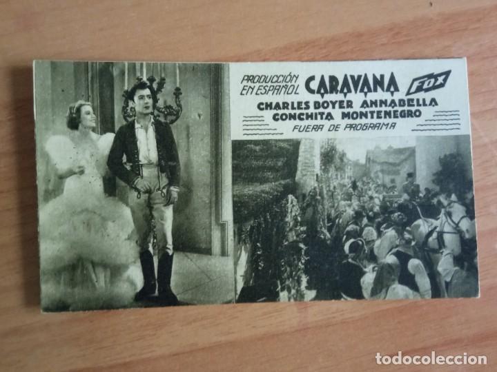 Cine: Z-- PROGRAMAS DE CINE -- CARAVANA (marron) - Foto 1