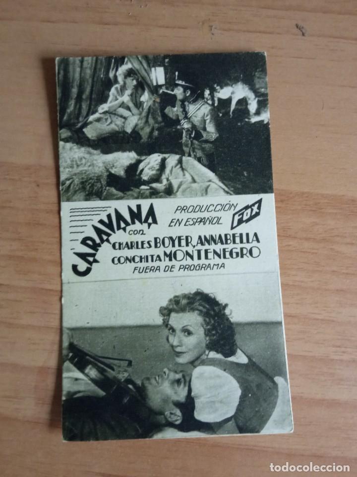 Cine: Z-- PROGRAMAS DE CINE -- CARAVANA (marron) - Foto 1