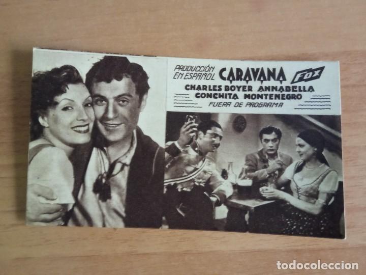 Cine: Z-- PROGRAMAS DE CINE -- CARAVANA (marron) - Foto 1