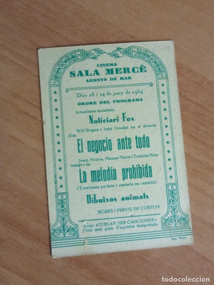 Cine: Z-- PROGRAMAS DE CINE - LA MELODIA PROHIBIDA - Foto 2